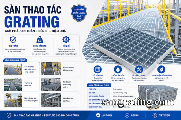 Sàn thao tác grating